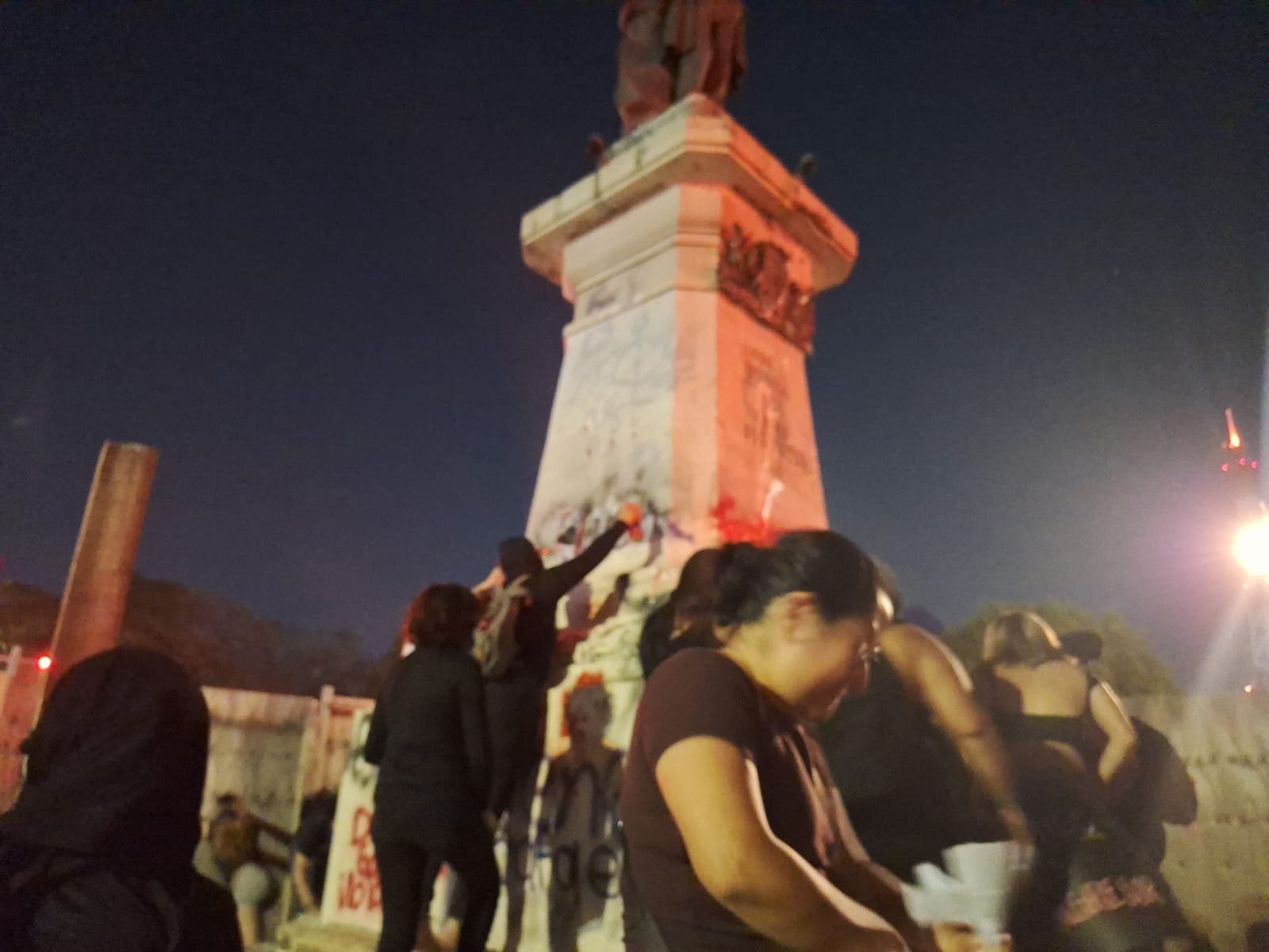 Asociaciones feministas repudian actos vandálicos en la marcha 8M de Mérida