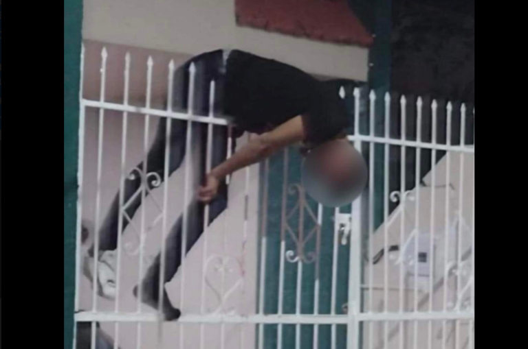 Hombre queda ensartado en reja de vivienda, tras intentar realizar un asalto en Campeche