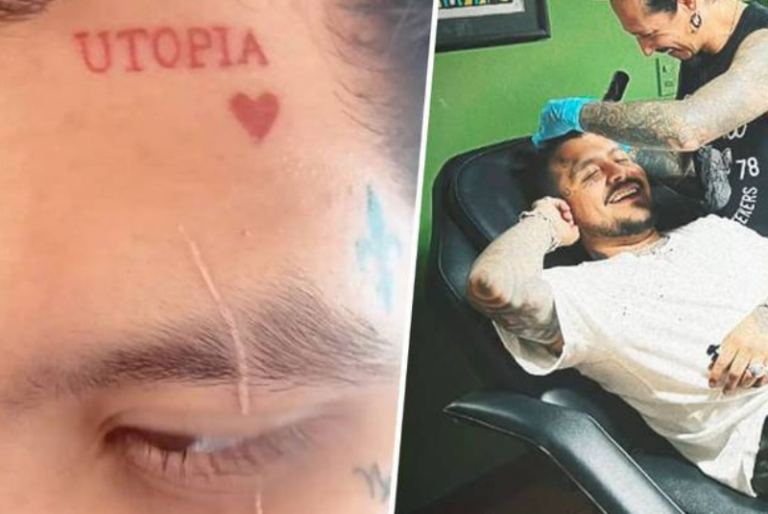 Adió a la ‘Utopía’: Christian Nodal se borra otro tatuaje de Belinda