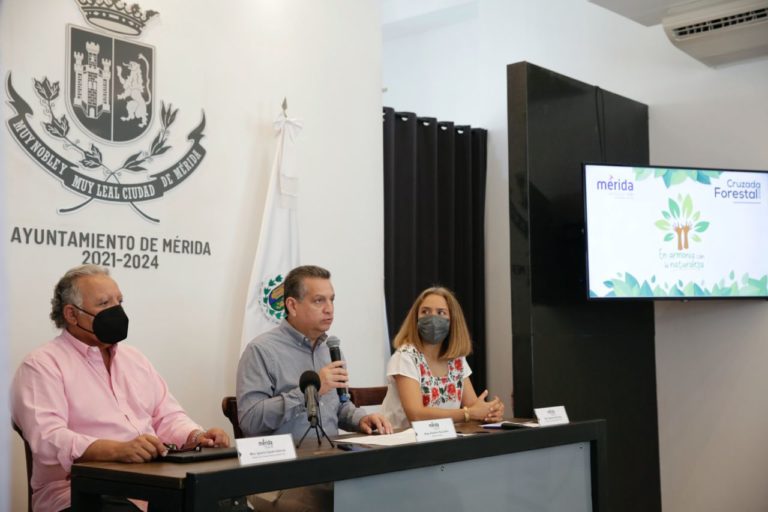 Cruzada Forestal en Mérida, Yucatán, va por 15 mil nuevos árboles