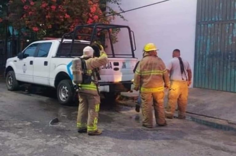 Incendian camioneta de la Fiscalía en Chetumal