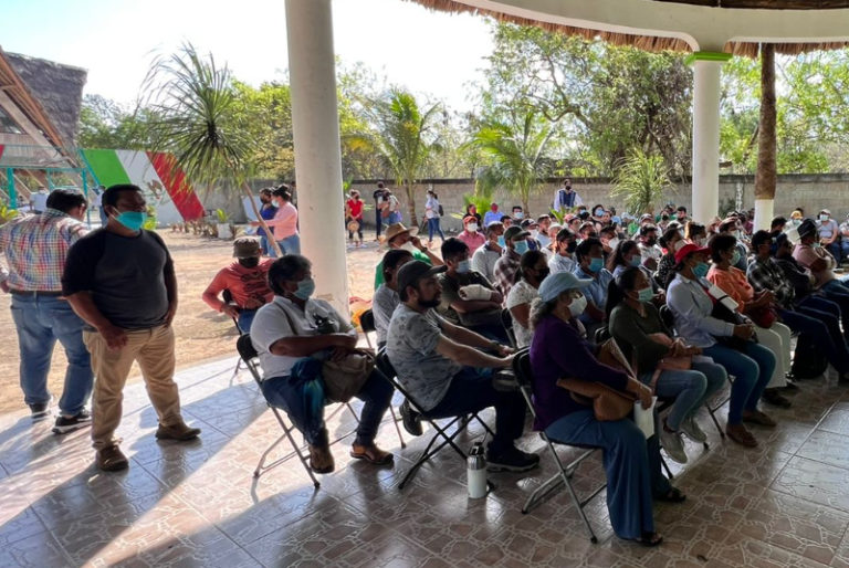 Realizan consulta pública por Tren Maya en la Casa Ejidal de Jacinto Pat en Tulum