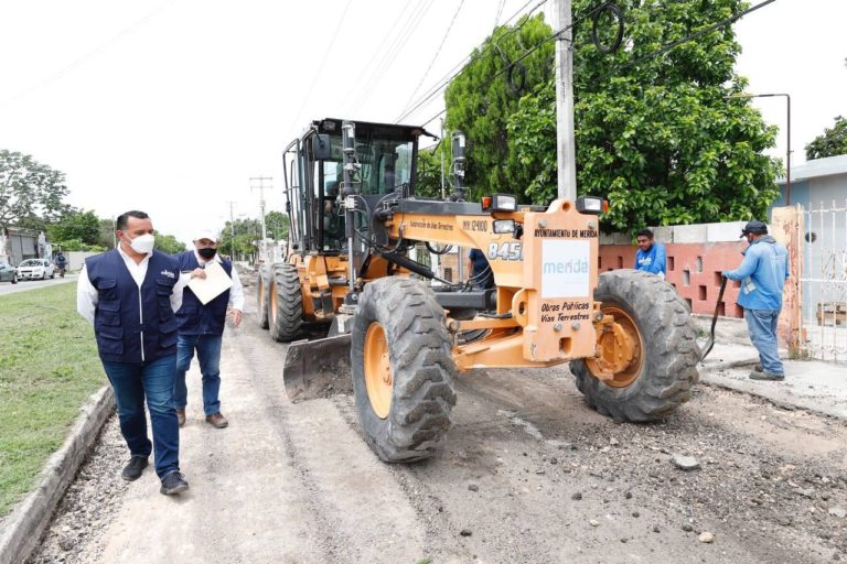 Ayuntamiento de Mérida, Yucatán, trabaja en el mejoramiento de la infraestructura vial