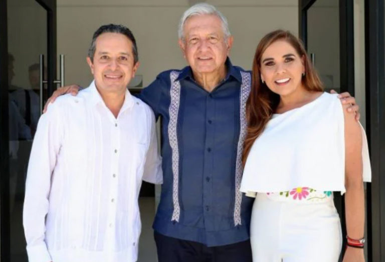 AMLO supervisa proyectos en Tulum, Cancún y Chetumal con Carlos Joaquín y Mara Lezama