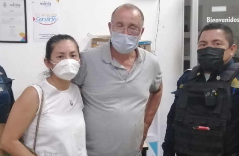 Localizan a turista extraviado en el centro de Mérida