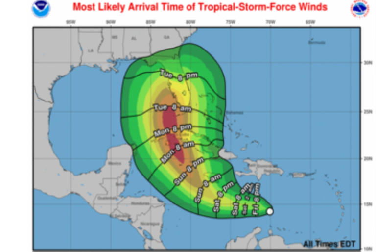 Depresión Tropical Nueve podría evolucionar a Tormenta “Hermine” en  Florida