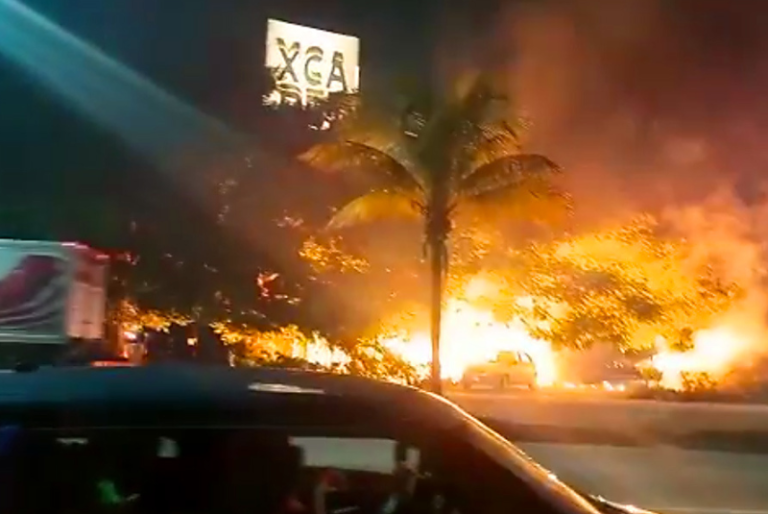 Controlan incendio cerca del corporativo de Xcaret en Cancún